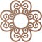 Ekena Millwork Cohen Wood Fretwork Pierced Ceiling Medallion, Wood (Paint Grade), 26"OD x 8 7/8"ID x 3/8"T CMWP26X26X0375COMF - alternate 3